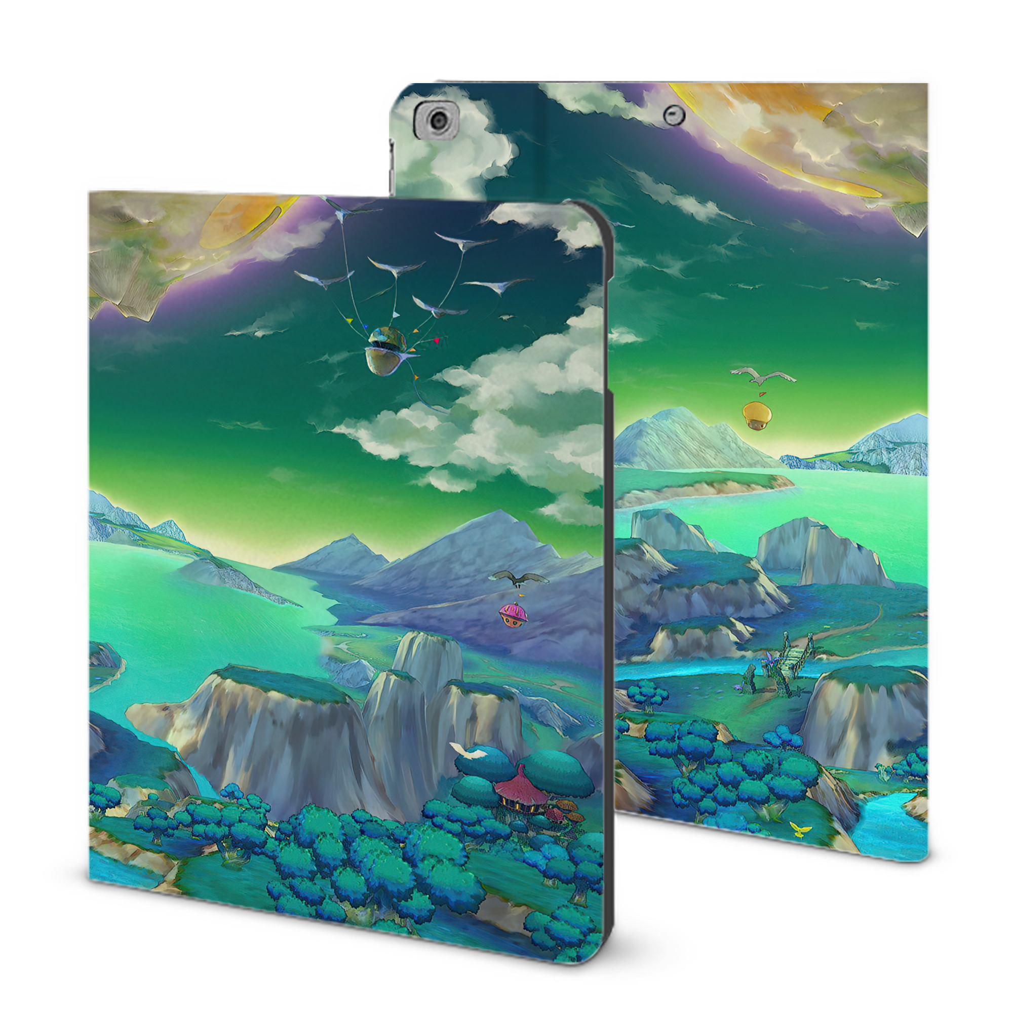 （画像用） ドラゴンクエスト Doragon Kuesuto Dragon Quest IPad ケース ブック型 PUレザー TPU 耐衝撃 軽量 薄型 ペン収納なし 全面保護 IPad 各モデル対応